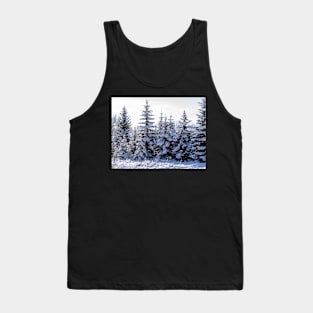 Christmas trees in the Snow Tank Top